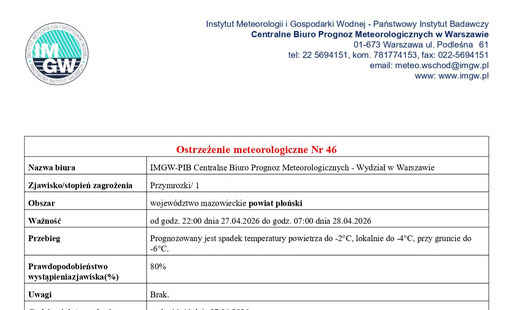 Zdjęcie artykułu z dnia 27-04-2026