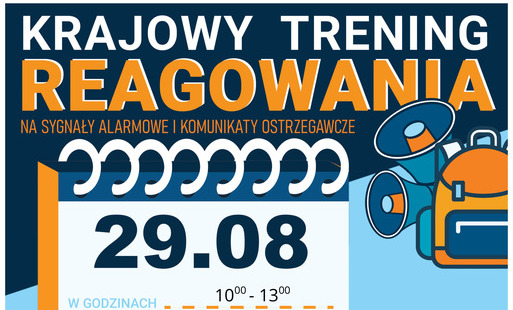Zdjęcie do 29 sierpnia przyjdź na Krajowy Trening Reagowania!